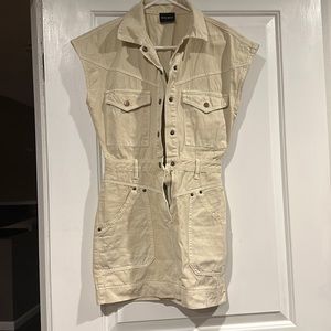 Beige jean dress size small